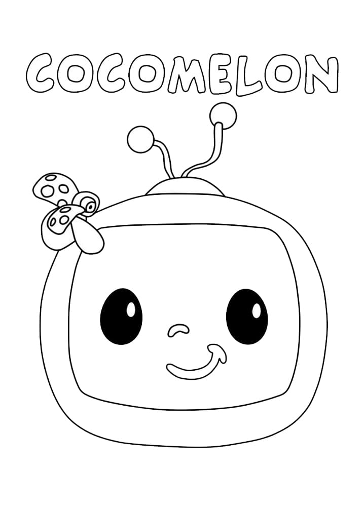 Logo Cocomelon 1 Coloring Page Free Printable Coloring Pages For Kids