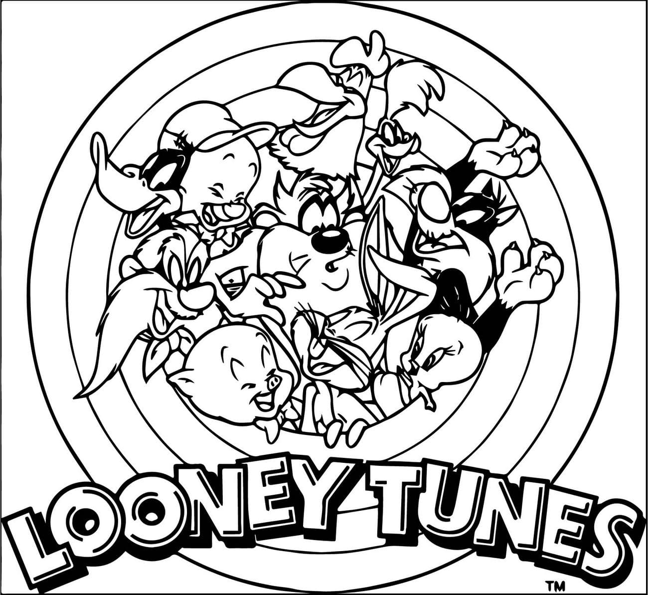 Looney Tunes Coloring Pages Printable Coloring Pages Coloring Home