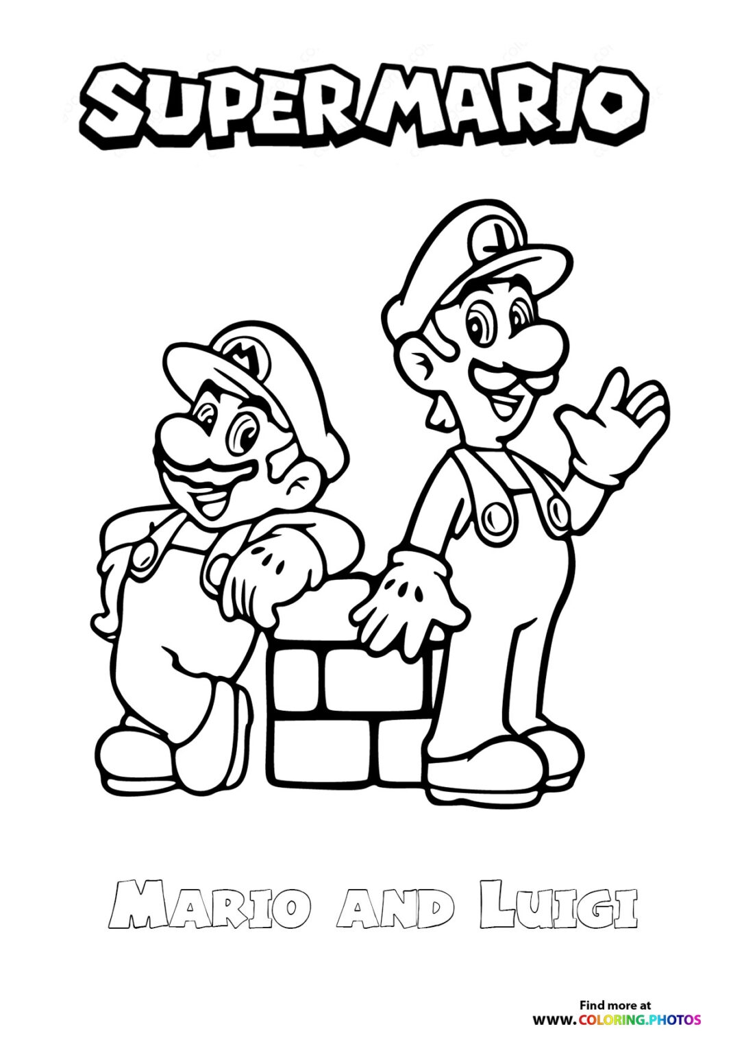 Printable Luigi Coloring Pages Printable Luigi Coloring Pages