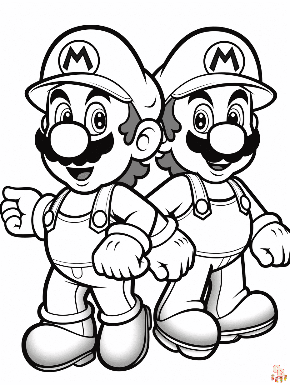 Luigi Coloring Pages Printable Luigi Coloring Pages Printable