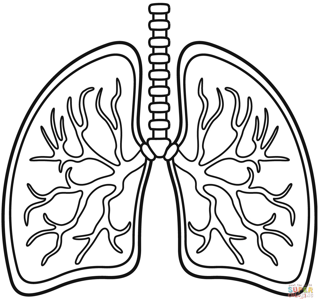 Lungs Coloring Page Free Printable Coloring Page Coloring Home Lungs Coloring Page Free Printable Coloring Page Coloring Home