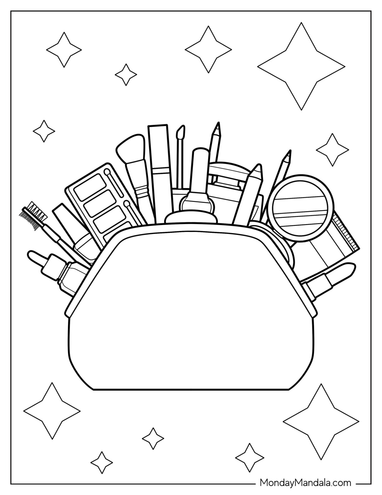 Makeup Coloring Page Free PDF Coloring Nation Makeup Coloring Page Free PDF Coloring Nation