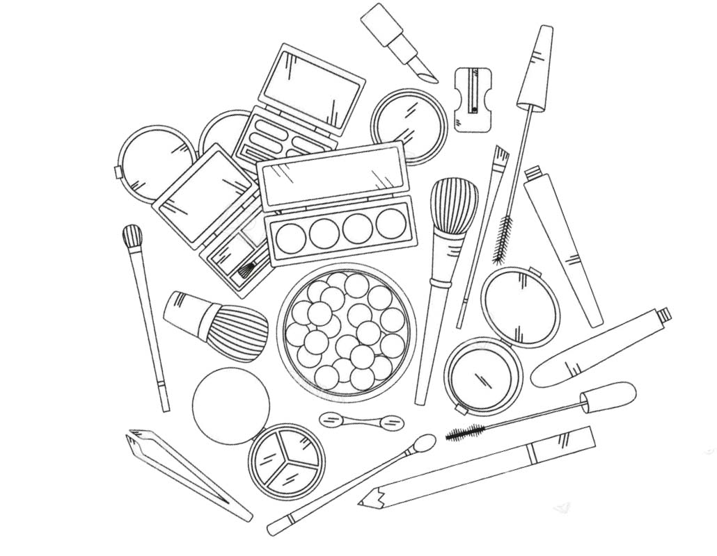 Makeup Coloring Pages Printable Printable Templates Makeup Coloring Pages Printable Printable Templates
