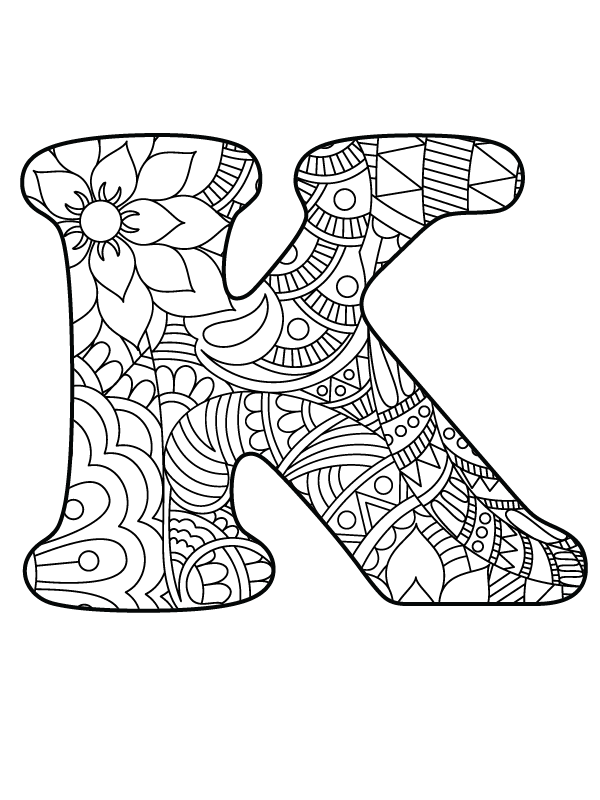 Mandala Alphabet Coloring Pages Free Printable Coloring Pages For Kids Mandala Alphabet Coloring Pages Free Printable Coloring Pages For Kids