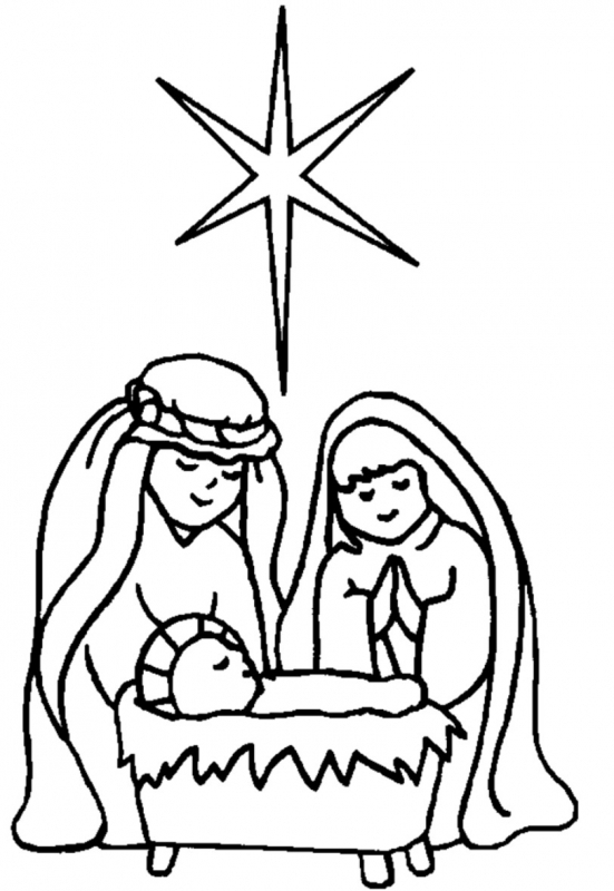Manger Coloring Page ClipArt Best