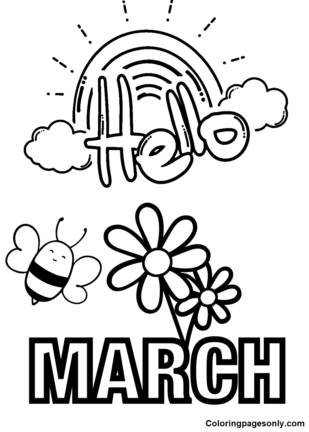 March 2023 Calendar Coloring Pages Free Printable Coloring Pages March 2023 Calendar Coloring Pages Free Printable Coloring Pages