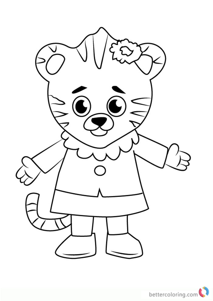 Margaret Tiger From Daniel Tiger Coloring Pages Free Printable Margaret Tiger From Daniel Tiger Coloring Pages Free Printable
