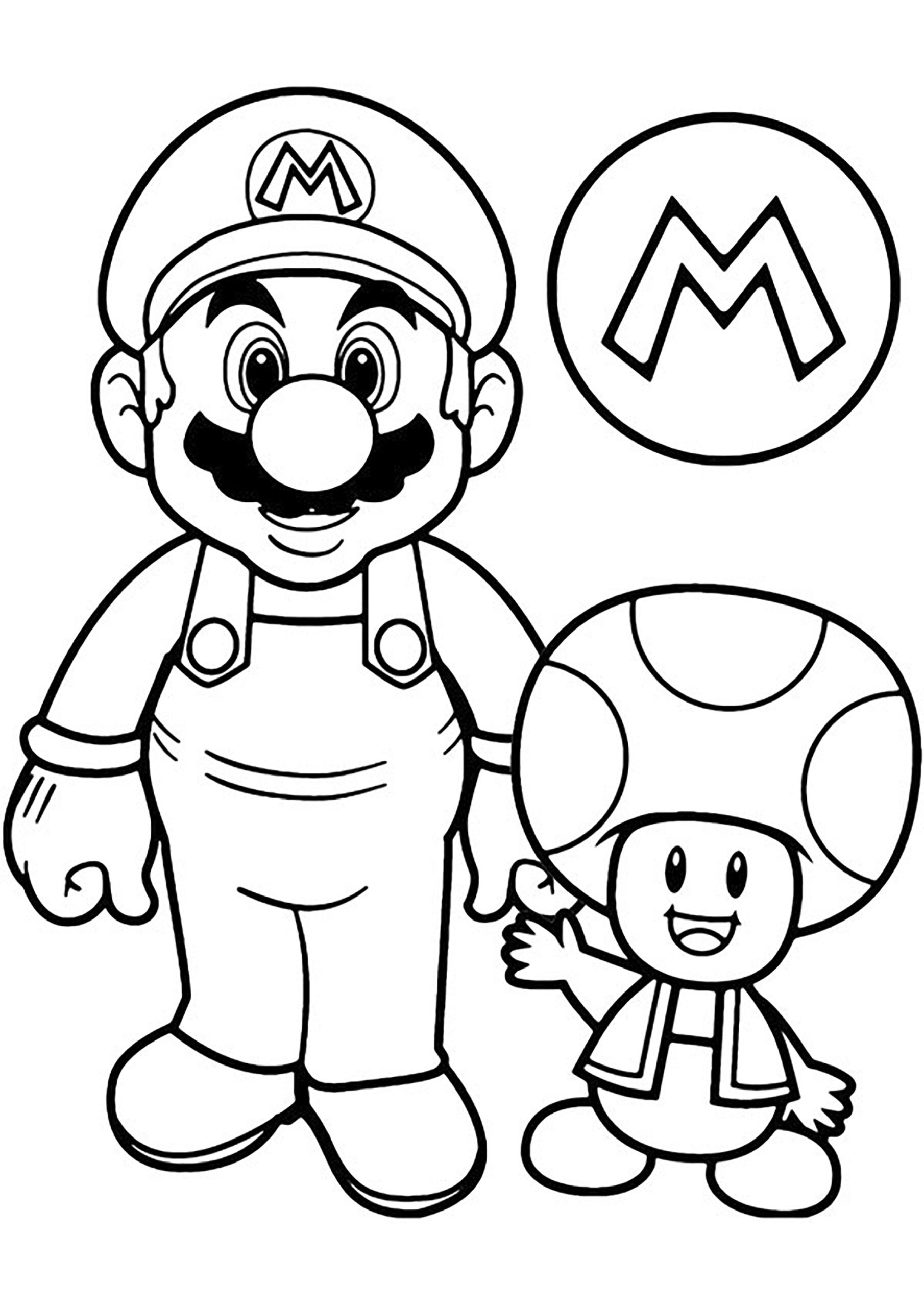 Mario Bros Coloring Pages Printable Mario Bros Coloring Pages Printable
