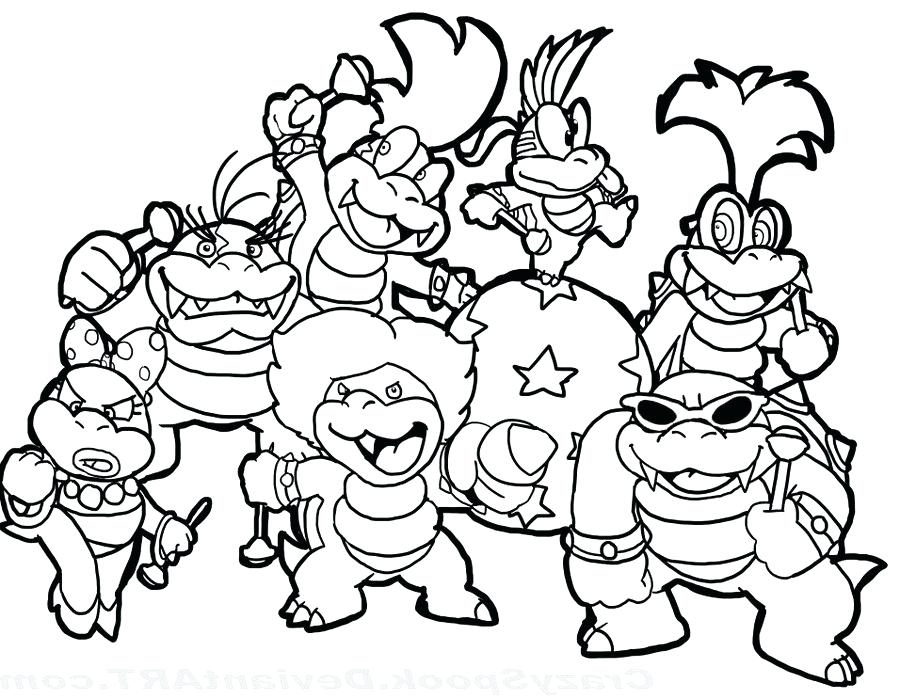 Mario Characters Printable Coloring Pages Mario Characters Printable Coloring Pages