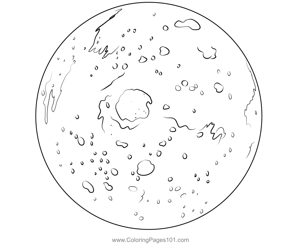 Mars Coloring Page For Kids Free Planets Printable Coloring Pages