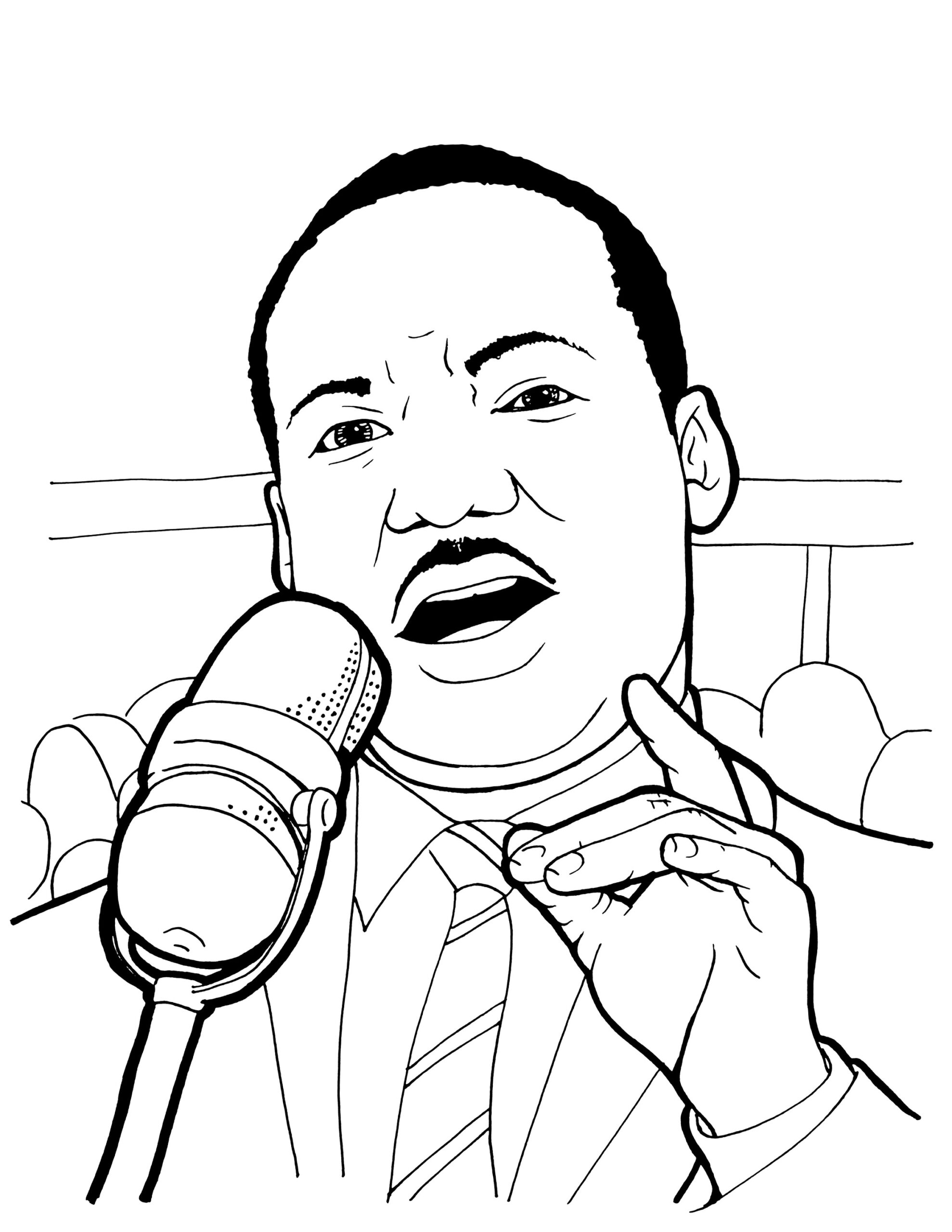 Martin Luther King Coloring Pages Printable At GetColorings Free