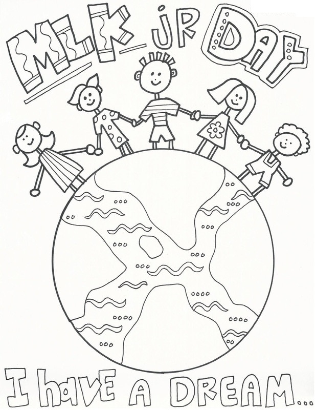 Martin Luther King Jr Day 1 Coloring Page Free Printable Coloring