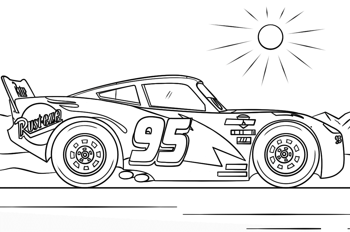 Lightning Mcqueen Printable Coloring Pages