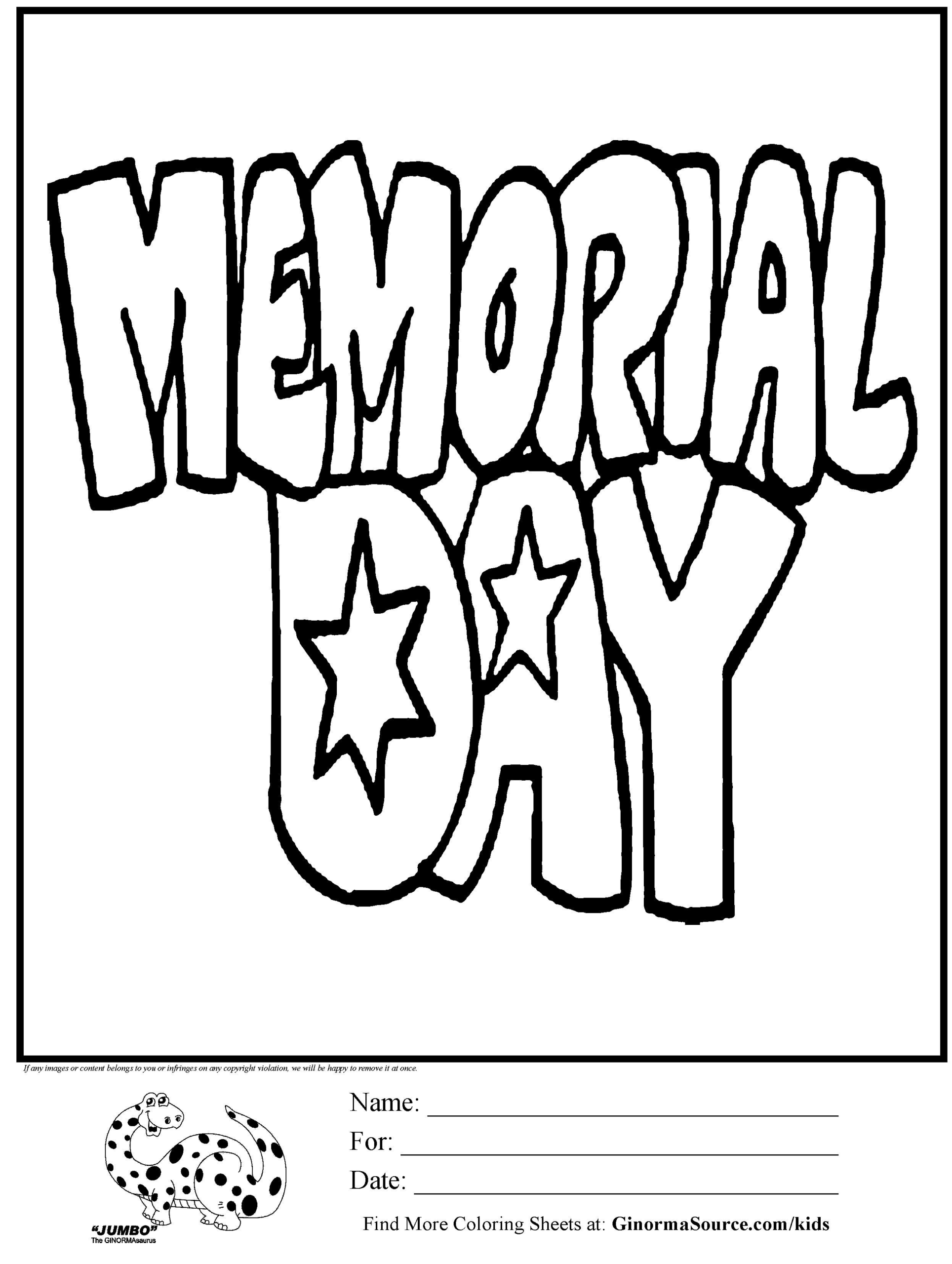 Memorial Day Coloring Pages For Kids Noell Angelina