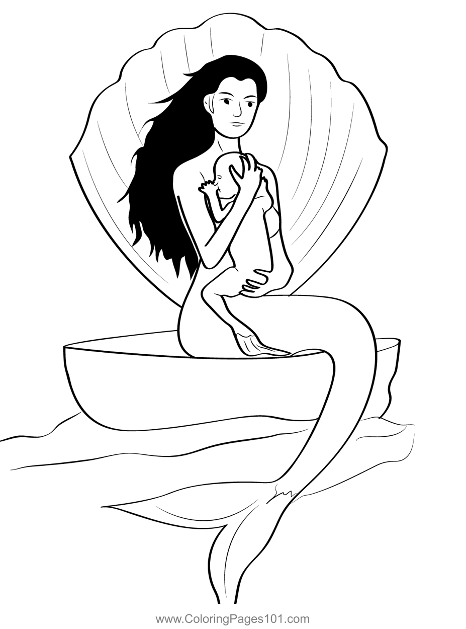 Mermaid 7 Coloring Page For Kids Free Mermaids Printable Coloring Mermaid 7 Coloring Page For Kids Free Mermaids Printable Coloring