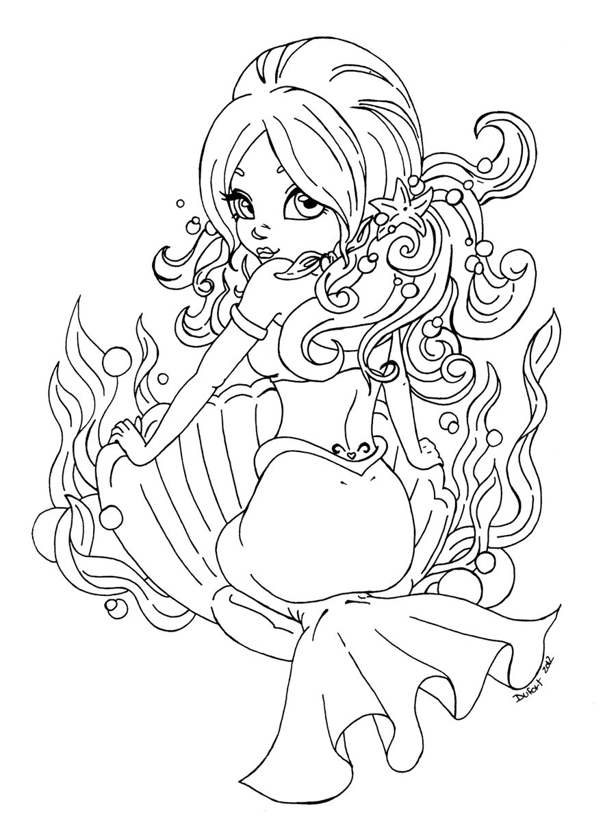 Mermaid Coloring Printables