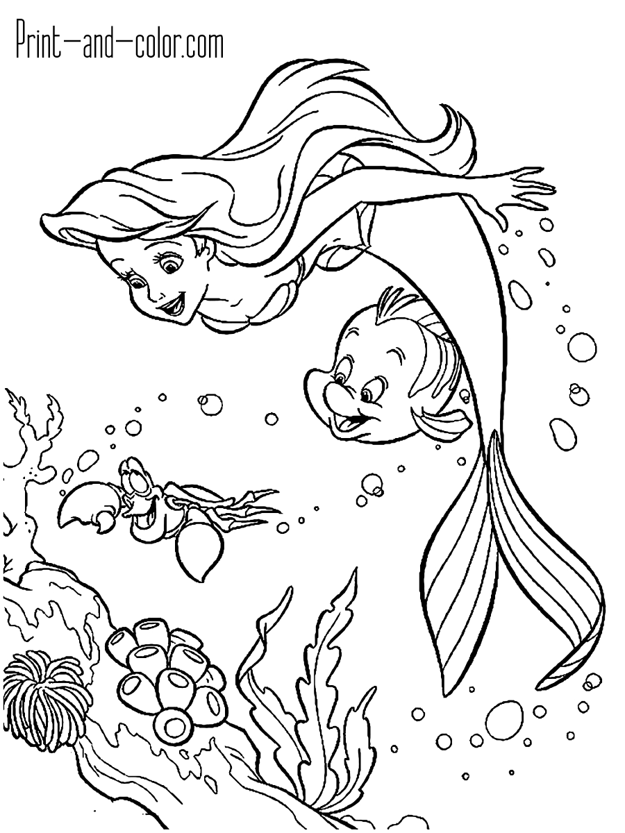 Mermaid Coloring Sheet Printable Mermaid Coloring Sheet Printable