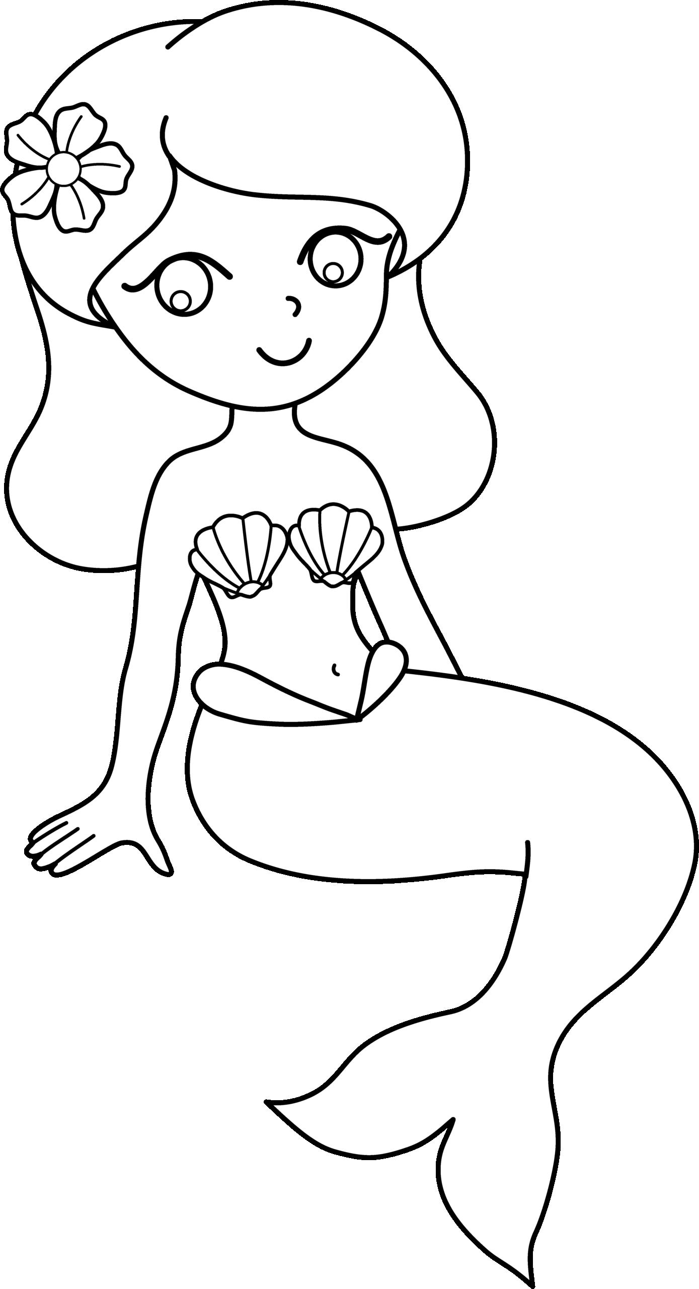 Mermaid Drawings Coloring Page Mermaid Drawings Coloring Page