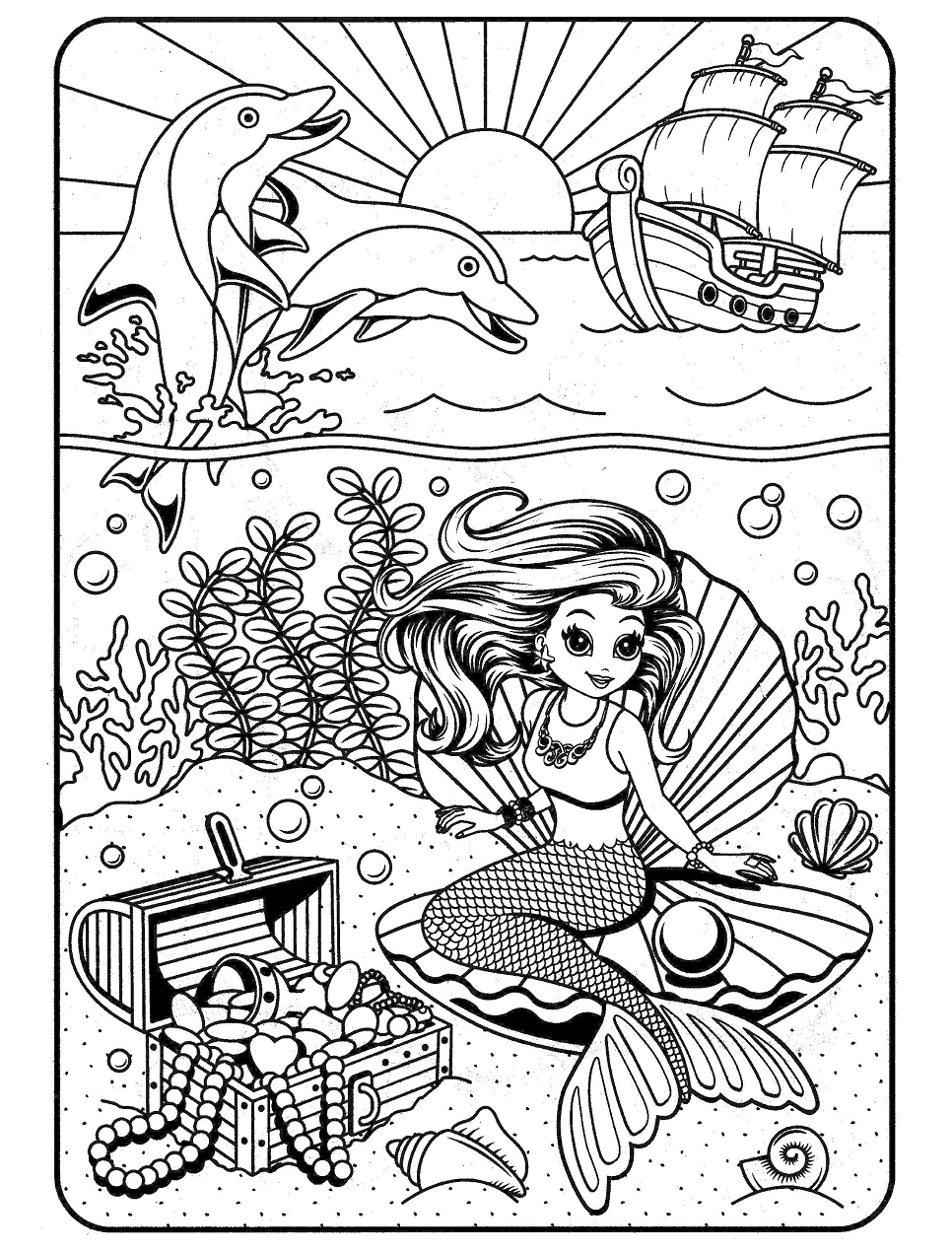 Mermaid Lisa Frank Coloring Page Free Printable Coloring Pages For Kids Mermaid Lisa Frank Coloring Page Free Printable Coloring Pages For Kids