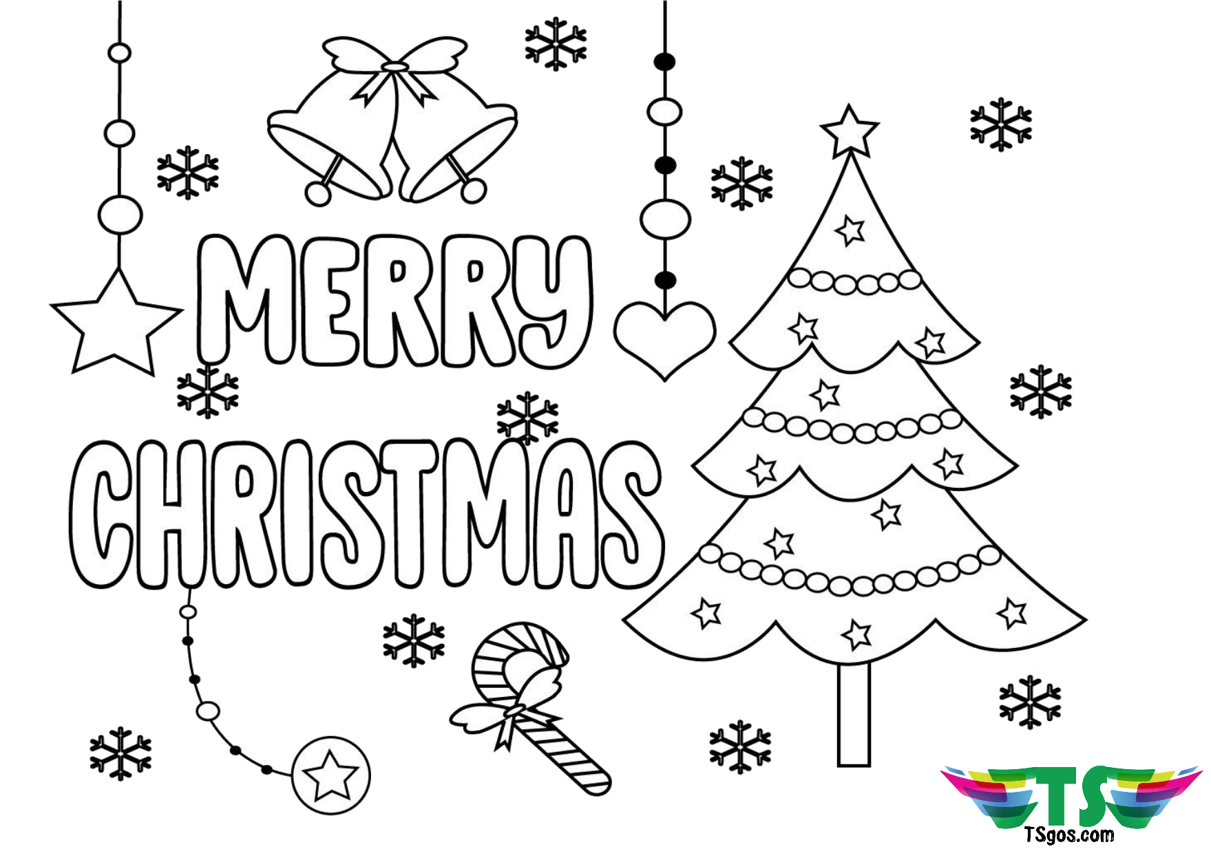 Merry Christmas Coloring Pages Printable Merry Christmas Coloring Pages Printable