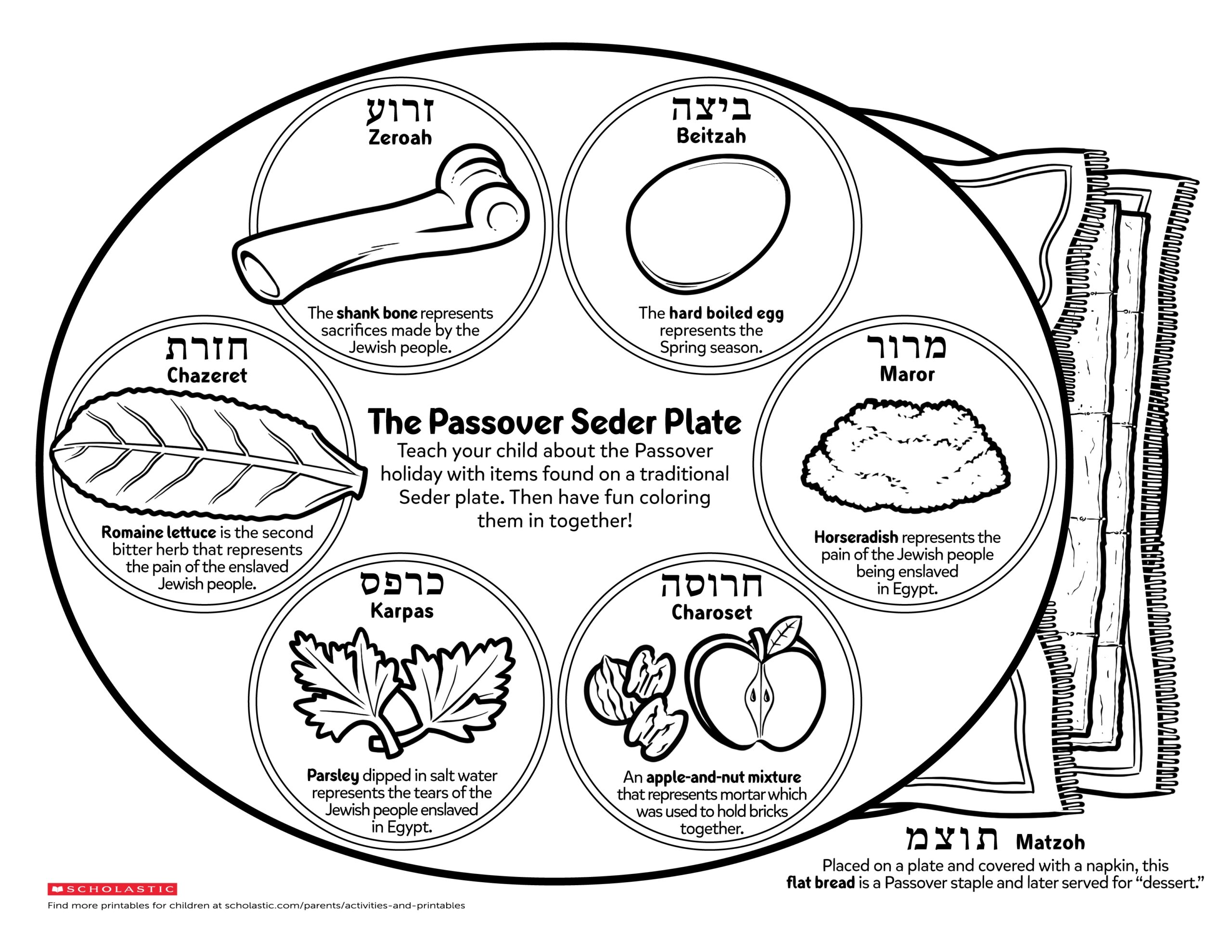 Passover Coloring Pages Printable Passover Coloring Pages Printable
