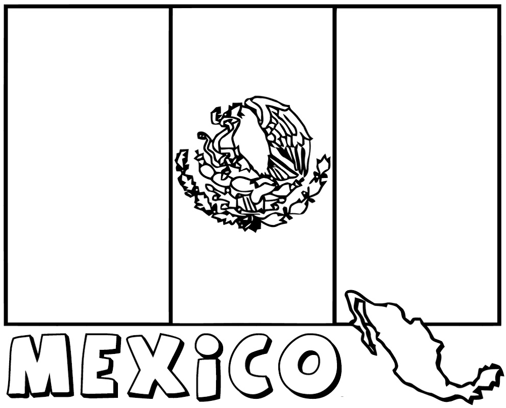 Mexican Flag Printable Coloring Pages Mexican Flag Printable Coloring Pages