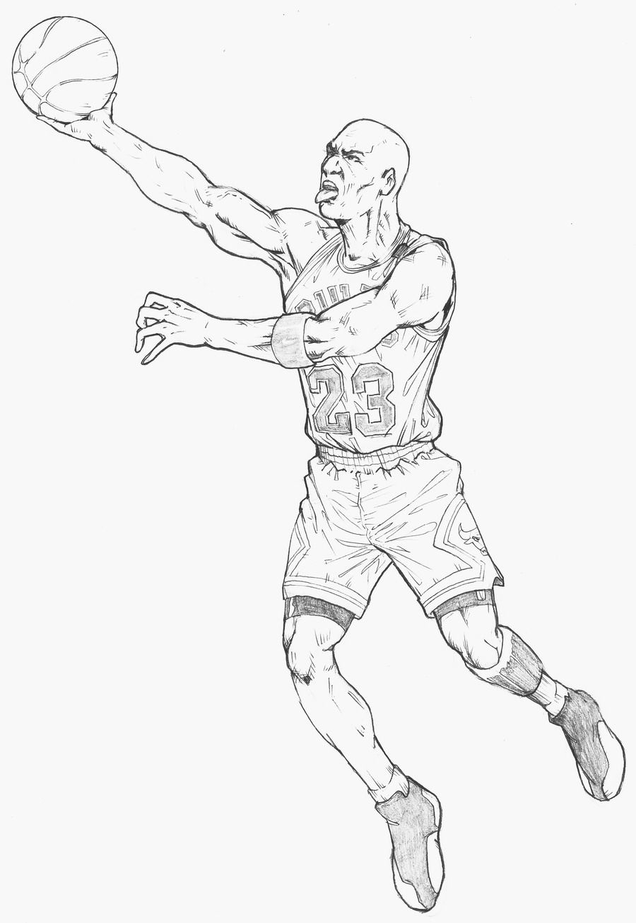 Michael Jordan Coloring Pages Printable