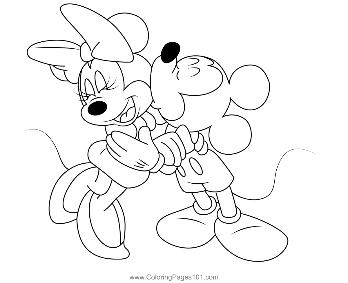 Minnie And Mickey Mouse Coloring Pages Printable Minnie And Mickey Mouse Coloring Pages Printable