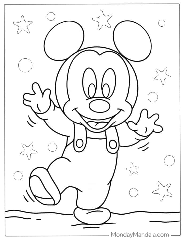 Mickey Mouse Printables Coloring Pages