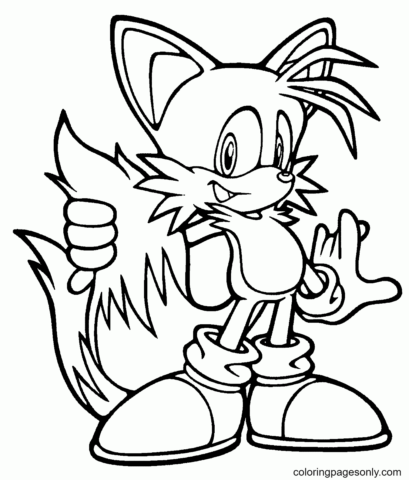 Tails Printable Coloring Pages Tails Printable Coloring Pages