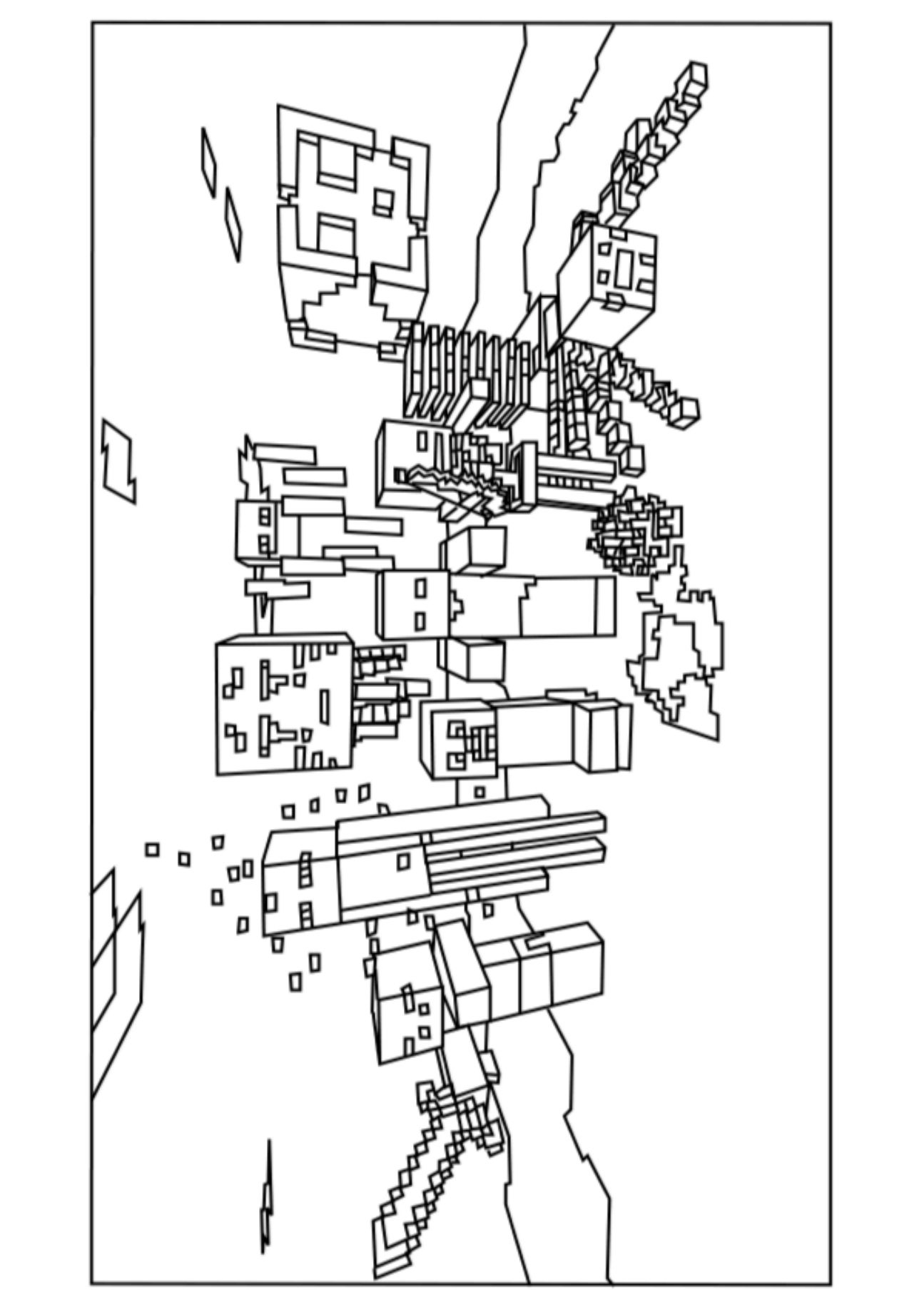 Minecraft Blocks Coloring Pages Minecraft Blocks Coloring Pages