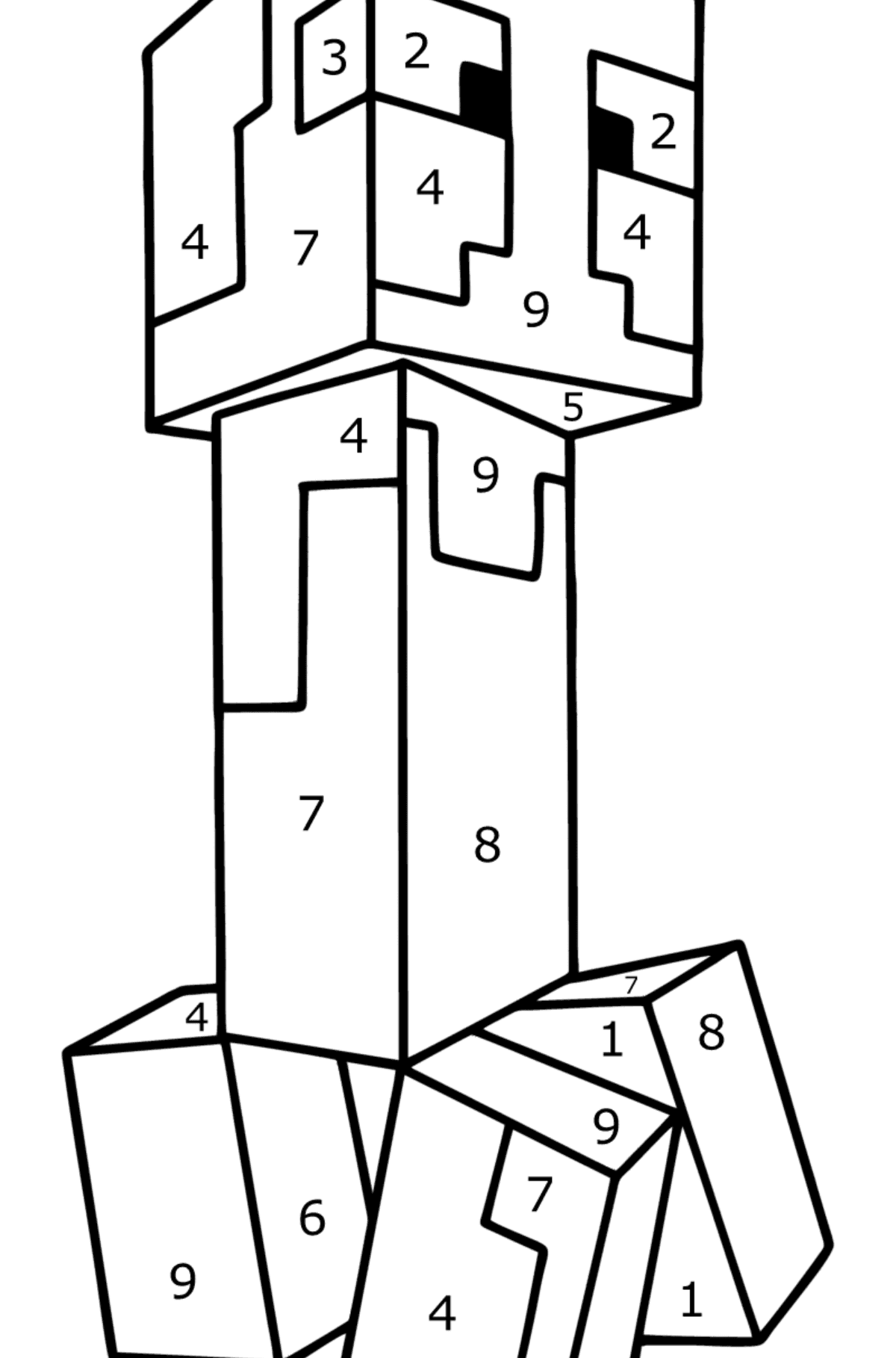 Minecraft Creeper Coloring Page Online And Print For Free Minecraft Creeper Coloring Page Online And Print For Free