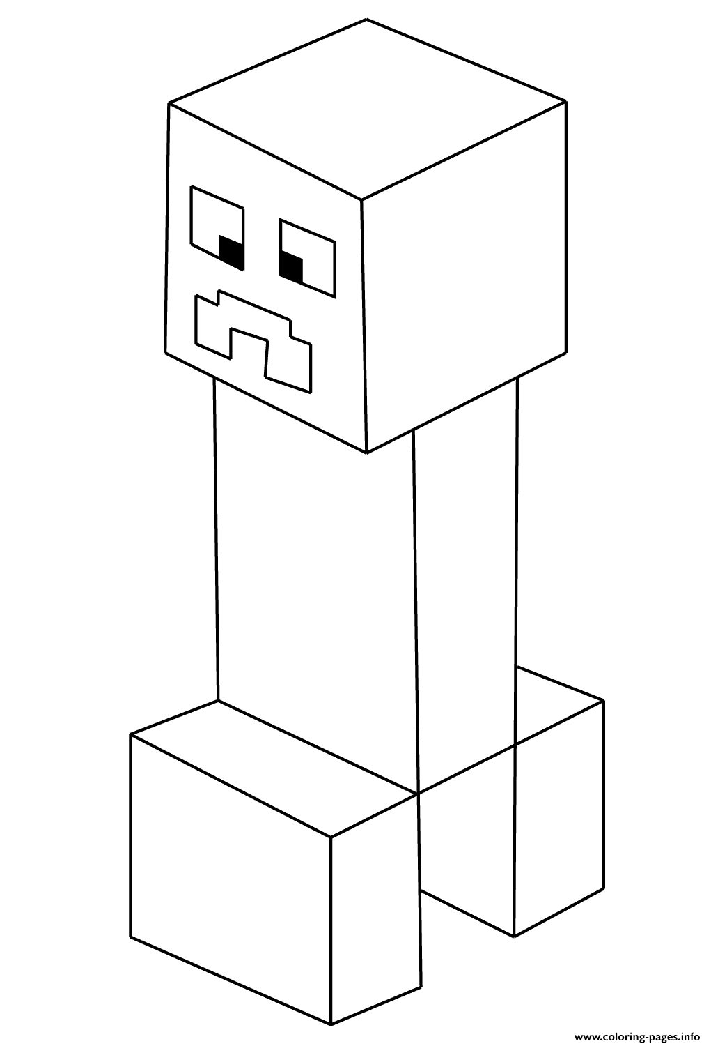 Printable Creeper Coloring Pages Printable Creeper Coloring Pages