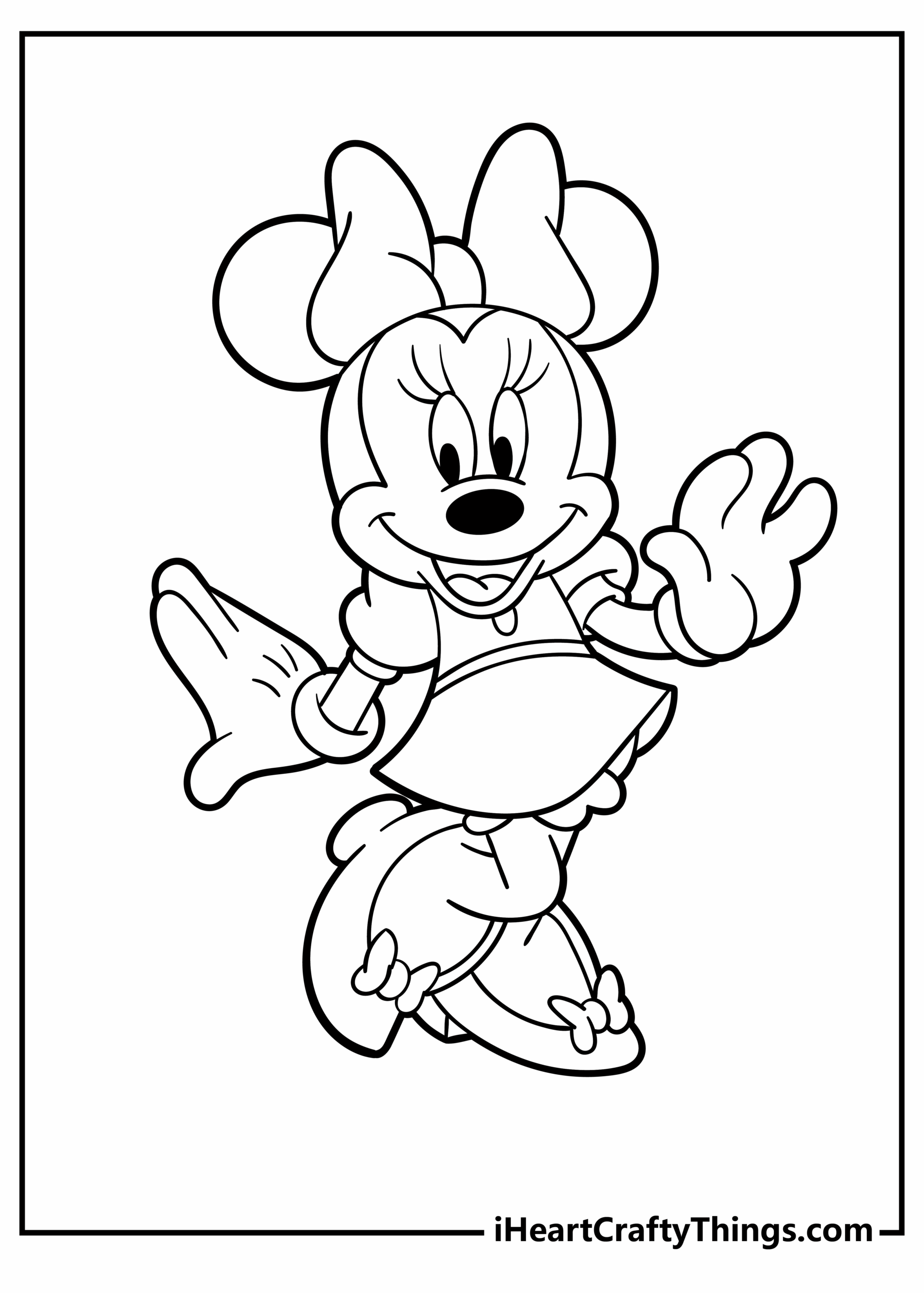 Minnie Mouse Coloring Pages For Kids Minnie Mouse Coloring Pages For Kids