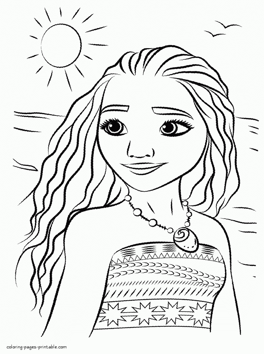 Moana Portrait Coloring Printable Page COLORING PAGES PRINTABLE COM Moana Portrait Coloring Printable Page COLORING PAGES PRINTABLE COM