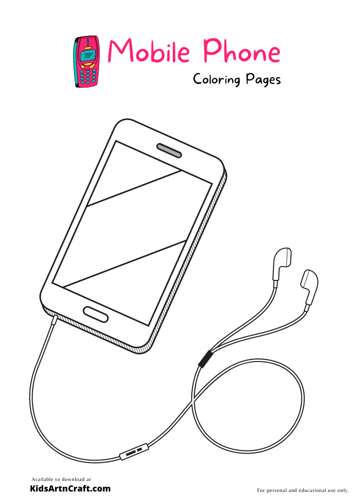 Phone Coloring Pages Printable Phone Coloring Pages Printable