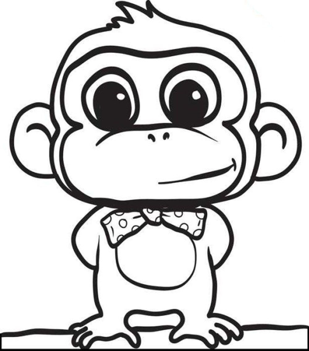 Monkey Coloring Pages For Kids Printable Kids Colouring Pages Monkey Coloring Pages For Kids Printable Kids Colouring Pages