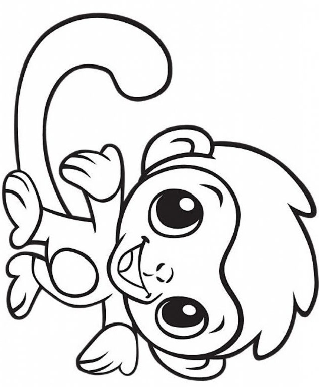 Monkey Coloring Pages Free Printable Monkey Coloring Pages Free Printable