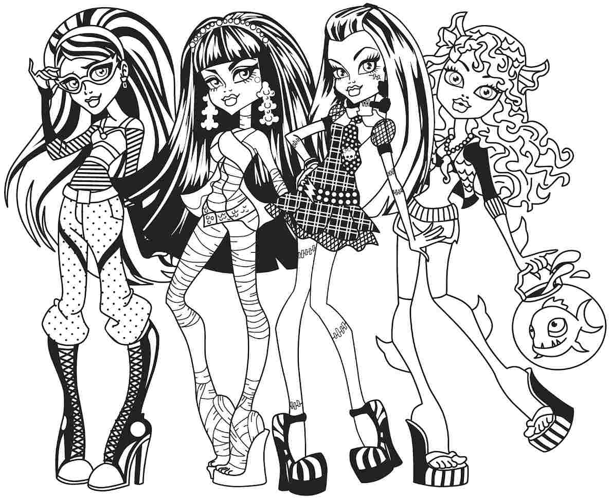 Monster High Printable Coloring Pages At GetColorings Free Monster High Printable Coloring Pages At GetColorings Free