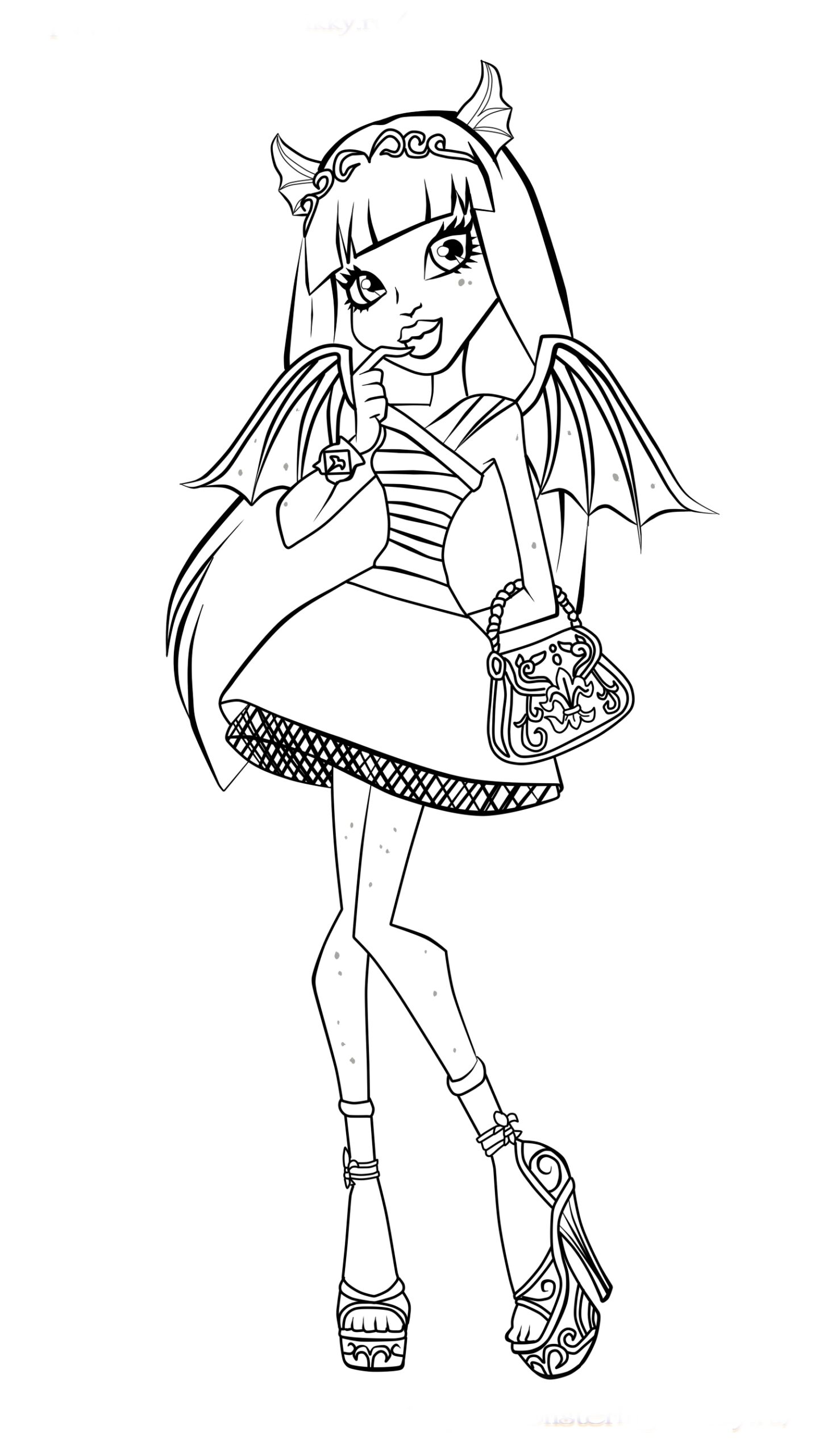 Monster High Printable Coloring Pages