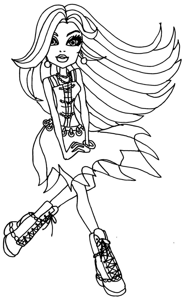 Monster High Skull Coloring Pages At GetColorings Free Printable