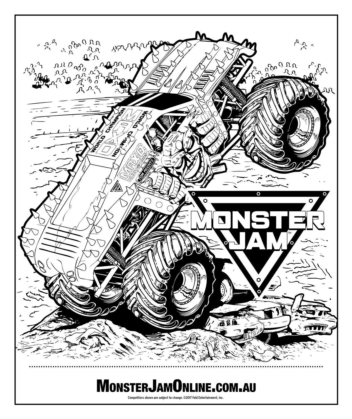 Monster Jam Printable Coloring Pages Monster Jam Printable Coloring Pages