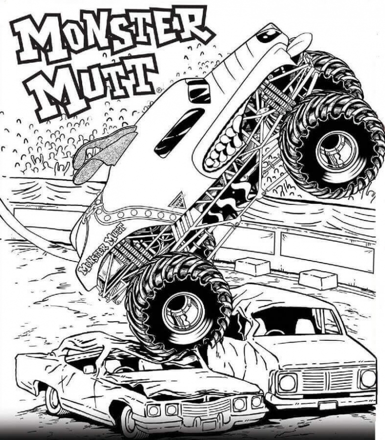 Monster Jam Printable Coloring Pages Monster Jam Printable Coloring Pages