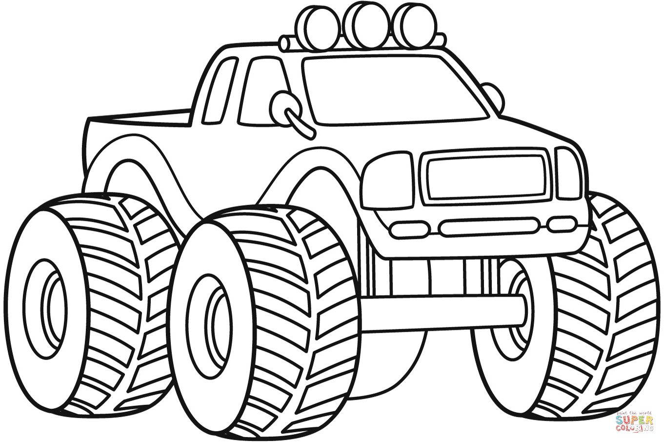 Monster Truck Coloring Page Free Printable Coloring Pages Coloring Home Monster Truck Coloring Page Free Printable Coloring Pages Coloring Home