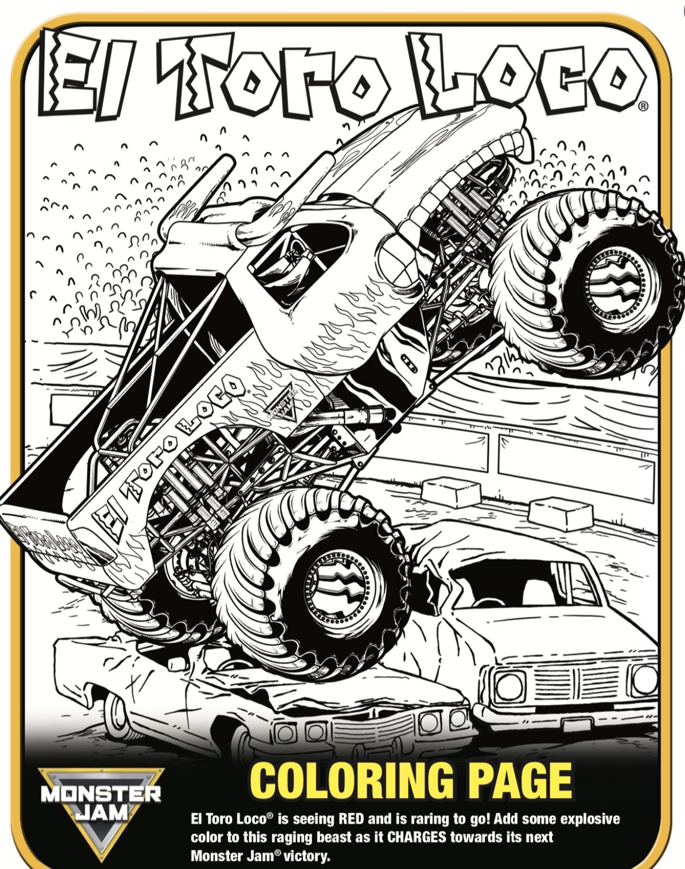 Monster Truck Coloring Pages For Kids