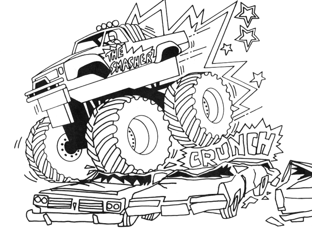 Monster Truck Desenhos Para Colorir