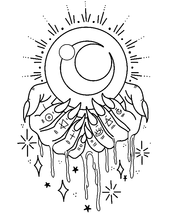 Printable Moon Coloring Pages Printable Moon Coloring Pages