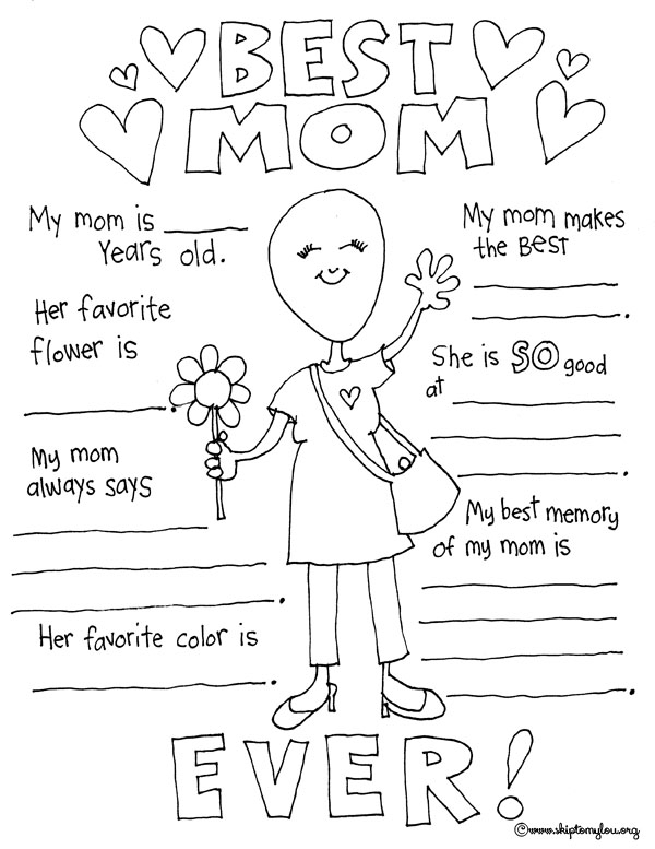 Mothers Day Coloring Pages To Celebrate The BEST Mom Skip To My Lou
