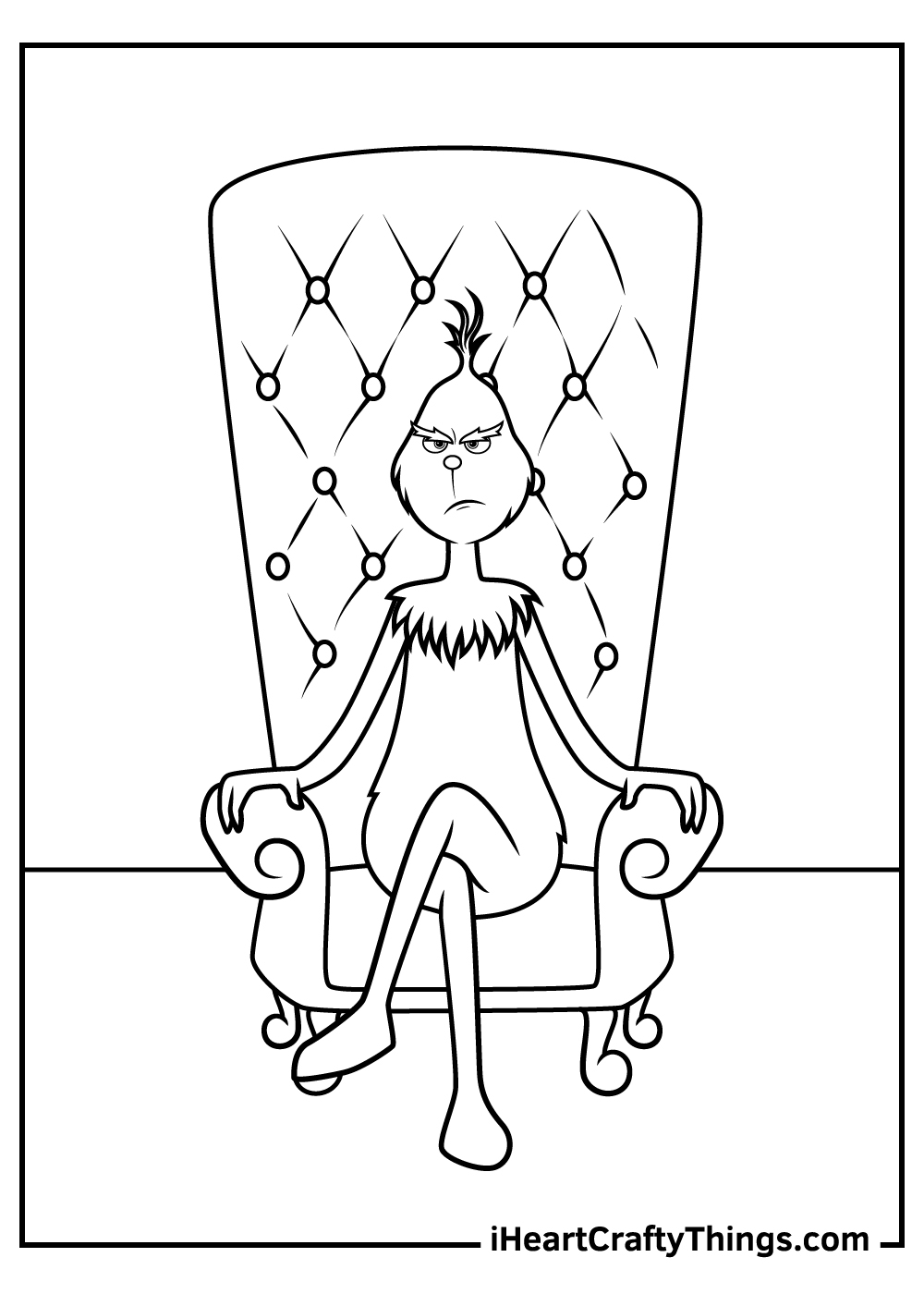 Motivaci N Innovaci N Vertical Grinch Coloring Page Cansado Segundo Email