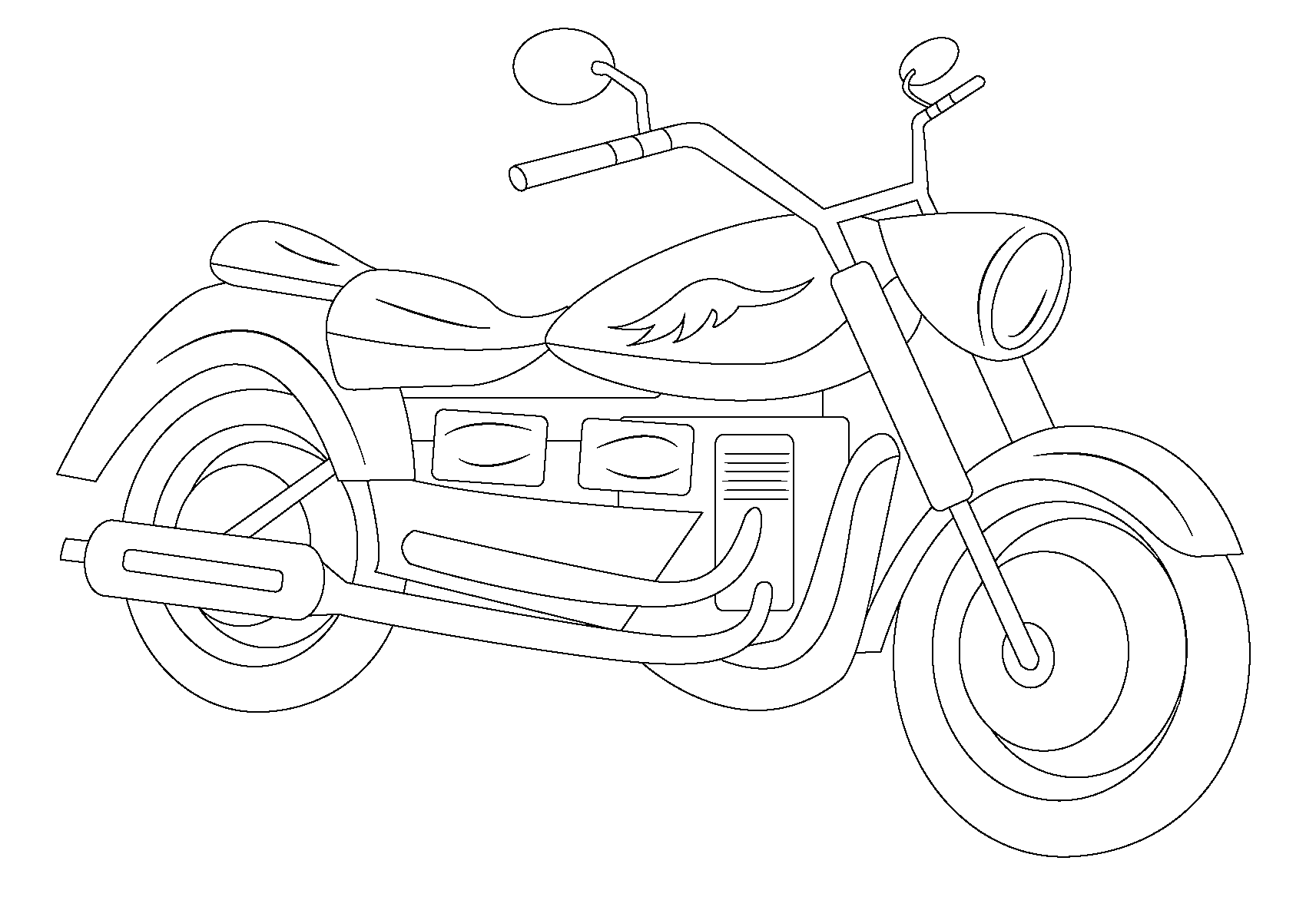 Motorcycle Printable Coloring Pages Motorcycle Printable Coloring Pages